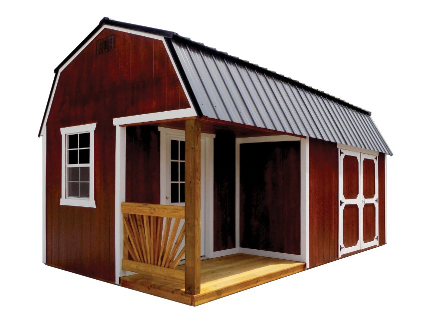 Side Porch Lofted Barn